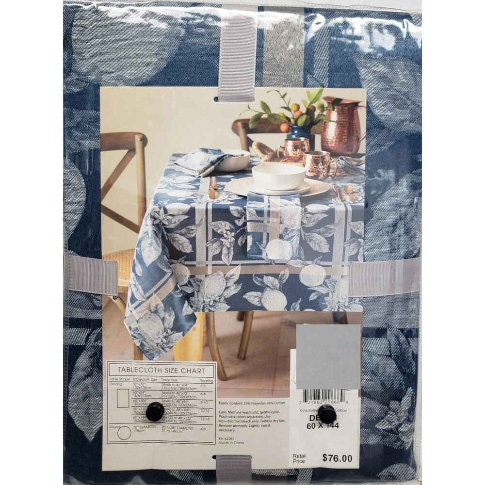 Jacquard Printed Tablecloth,60x144
